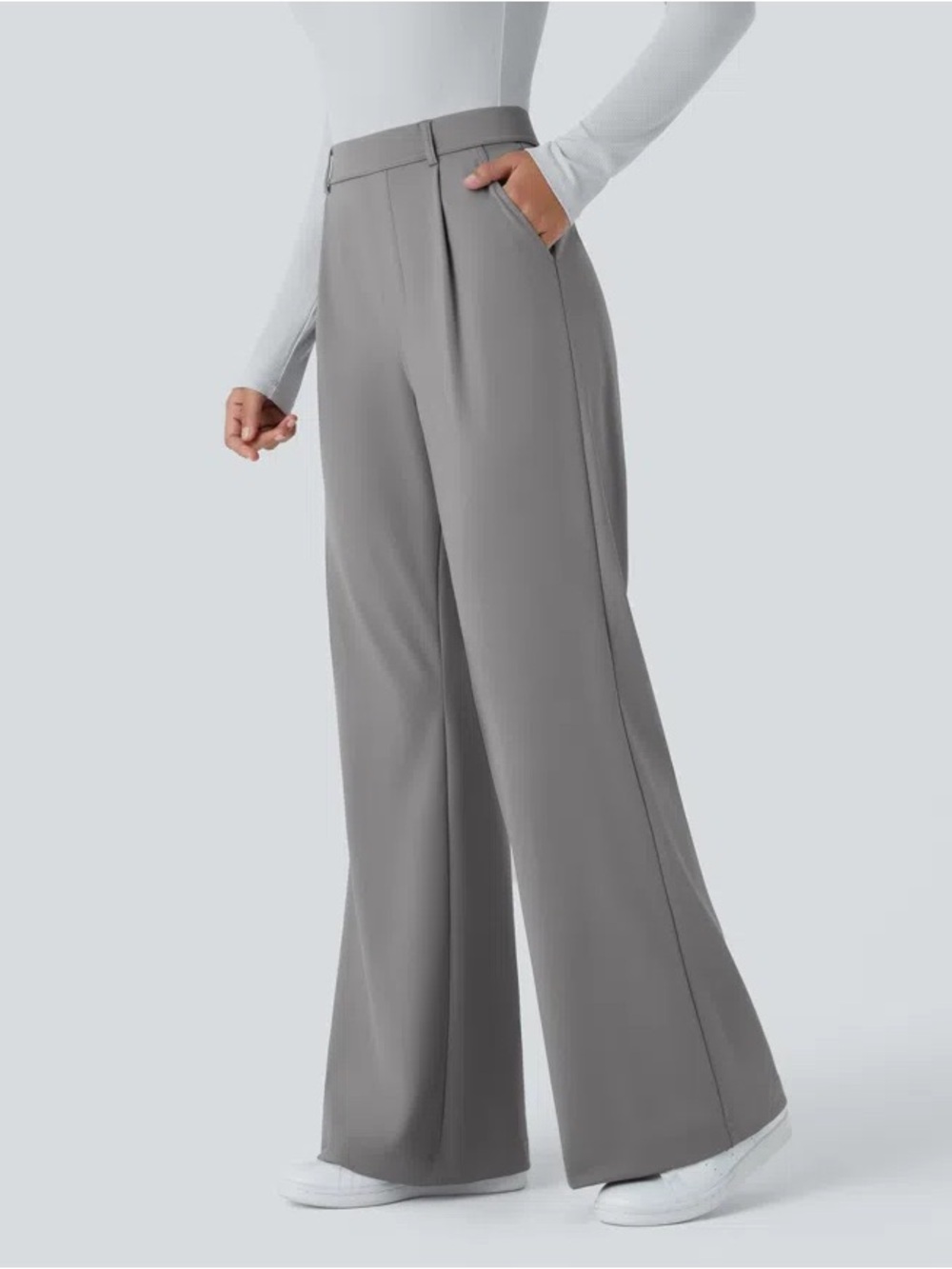 Halara Flex DayStretch High Waisted Pocket Work Trouser Flare Pants - #428
